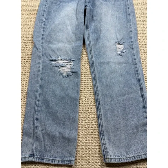 Twelve By Ontwelfth Jeans Womens Size 27 Blue Distressed Streetwear Baggy Denim - Picture 2 of 7
